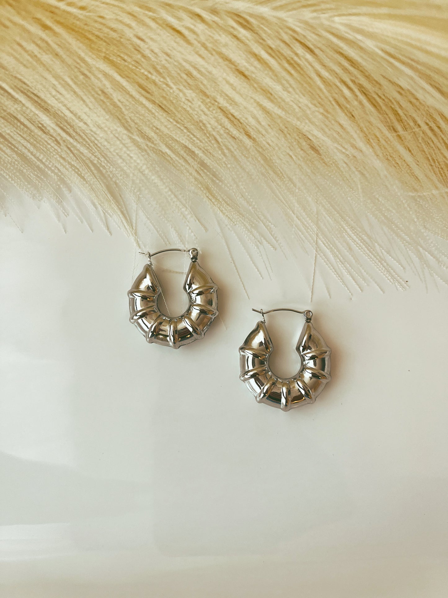 Silver Lidia Hoops