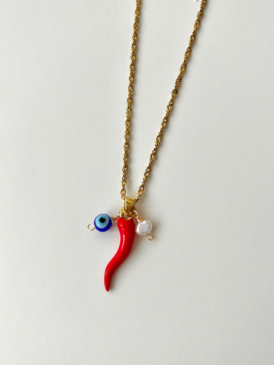 Spicy Evil Eye Necklace